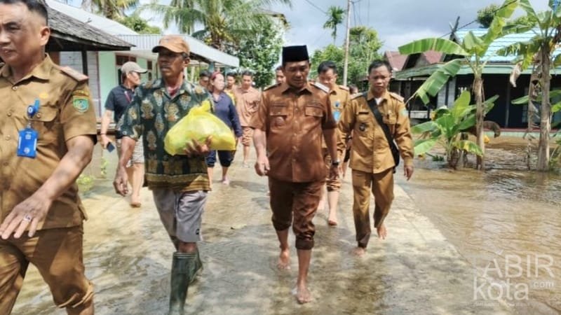 Wakil Bupati Barsel Tinjau Sejumlah Lokasi Terdampak Banjir