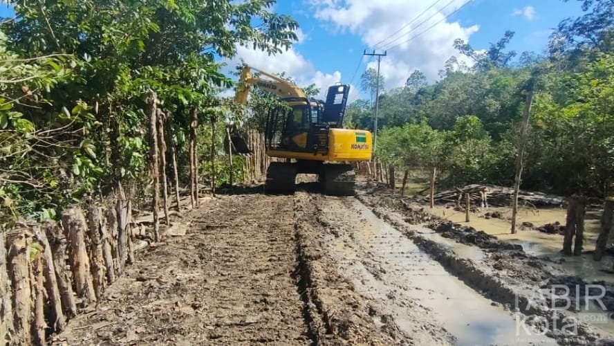 Satgas TMMD Kodim 1012/Buntok Pacu Pembukaan Jalan Menuju Talio
