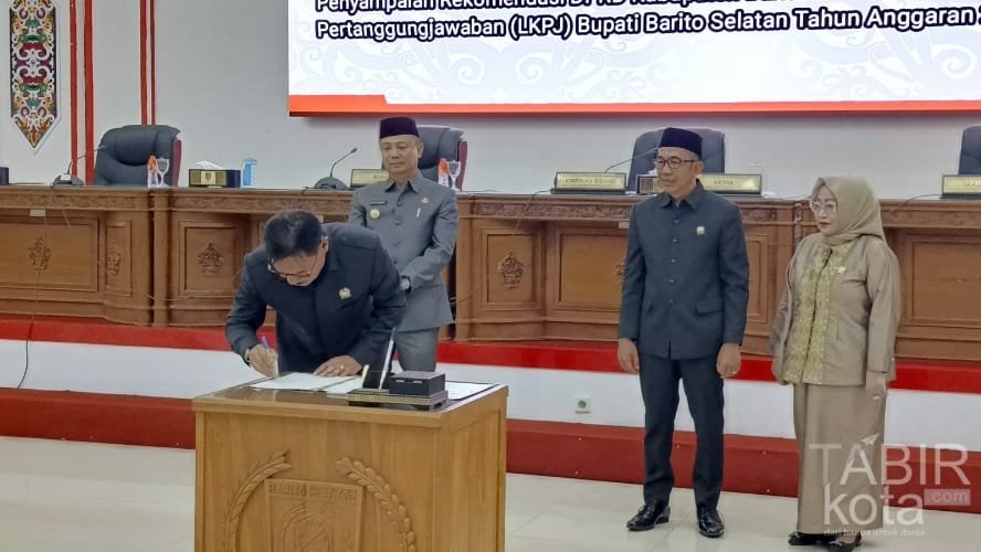 Gelar Paripurna LKPJ TA 2024, DPRD Barsel Sampaikan Rekomendasi Strategis