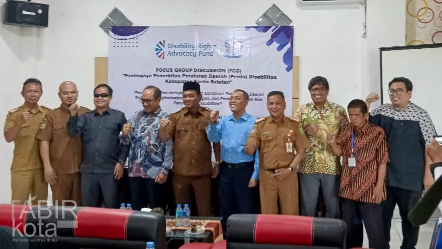 Wakil Bupati Barsel Buka FGD Penyusunan Perda bagi Penyandang Disabilitas