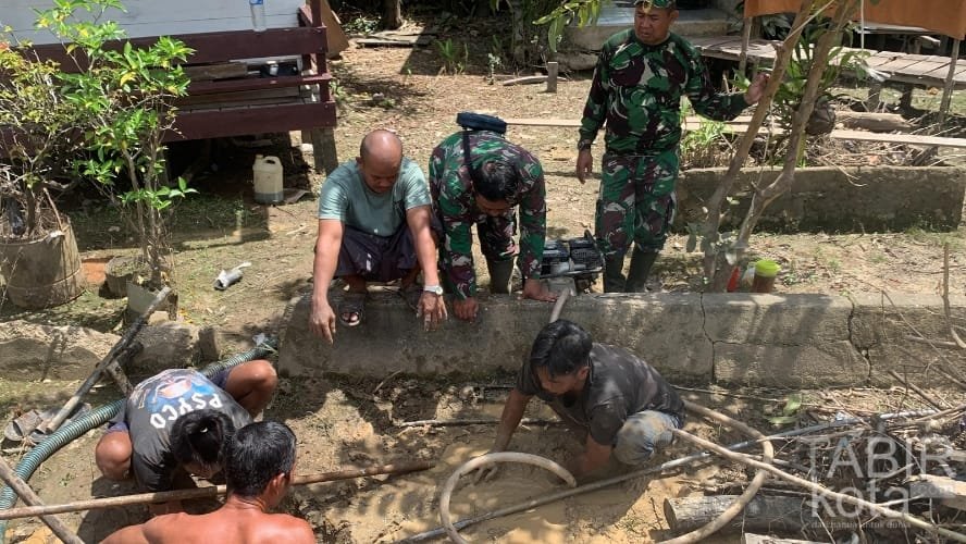 Satgas TMMD Kodim 1012/Buntok Lanjutkan Pembangunan Sumur Bor di Talio