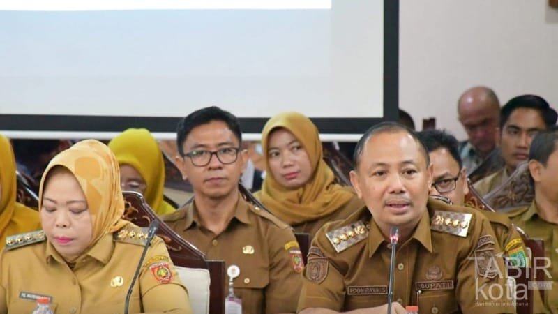 Bupati Barsel Hadiri Rakor Evaluasi Anggaran Triwulan II se-Kalteng