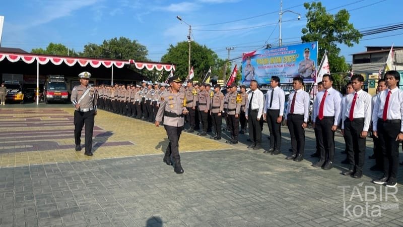 Operasi Patuh Intan 2025 Dimulai, Kapolres HST Periksa Kesiapan Personel